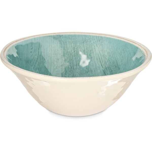 Carlisle Foodservice Melamine Ice Cream Bowl, 27 oz., Aqua, PK12 - 6401315