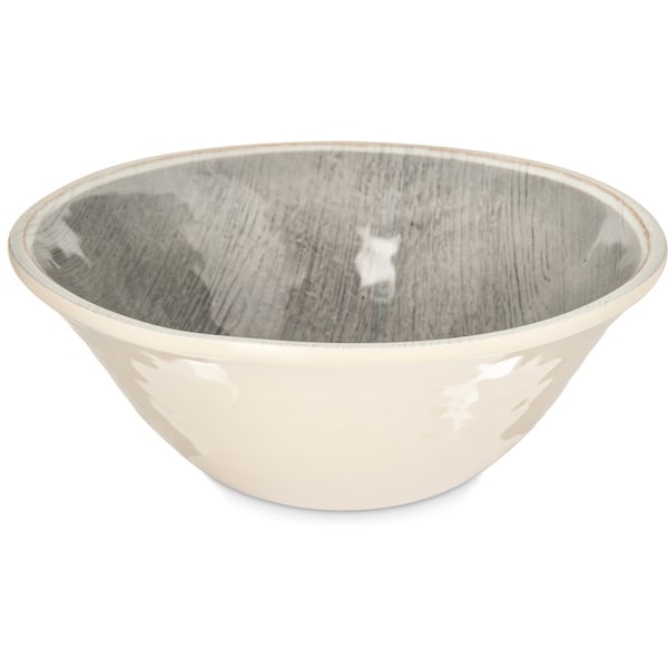 Carlisle Foodservice Melamine Ice Cream Bowl, 27 oz., Smke, PK12 - 6401318