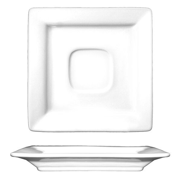 Iti Saucer, 5-7/8", Ceramic Bright White PK36 - EL-2