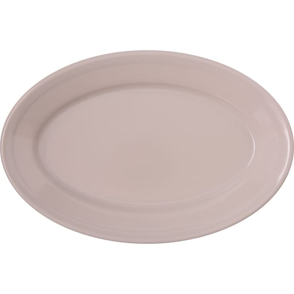 Carlisle Foodservice Mlmn Ovl PlatterTray, 9.25x6.25, Bone, PK24 - 4356342