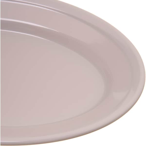 Carlisle Foodservice Mlmn Ovl PlatterTray, 9.25x6.25, Bone, PK24 - 4356342