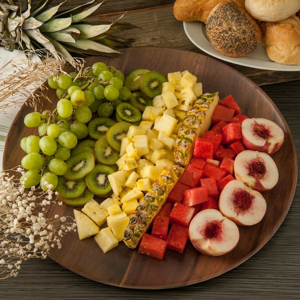 Carlisle Foodservice Epicure Acacia Grain Platter, 18", PK6 - EAG0669
