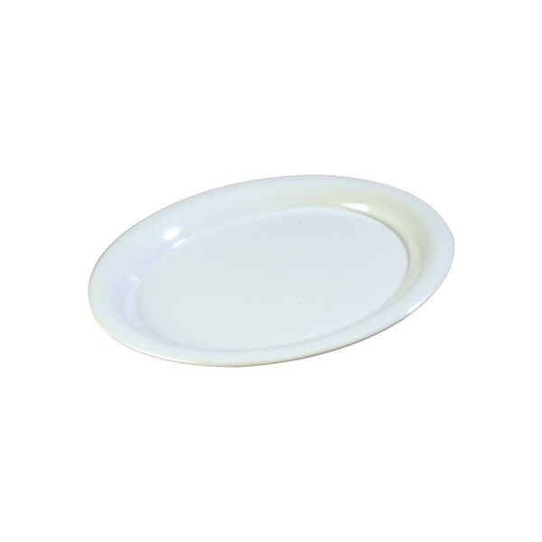 Carlisle Foodservice Melamine Platter Tray, 12"x9", Wht, PK12 - 3308202