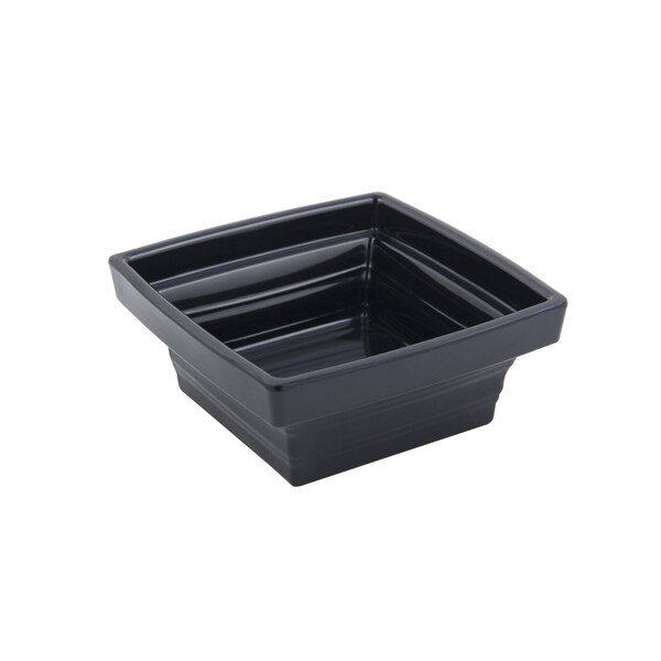 Bon Chef Americana Square Bowl 1Qt 5 1/2"L X 5 1/2"W X 2 1/4"Deep - 53109BLACK