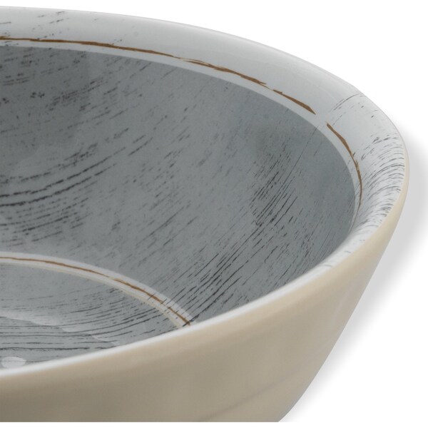 Carlisle Foodservice Melamine Small Bowl, 17 oz., Smoke, PK12 - 6400518