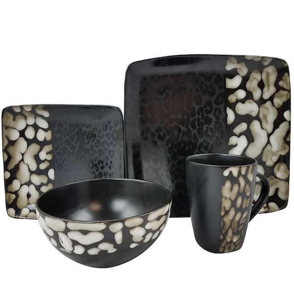 Fastfood Savannah 16 Piece Stoneware Dinnerware Set - FA2454234