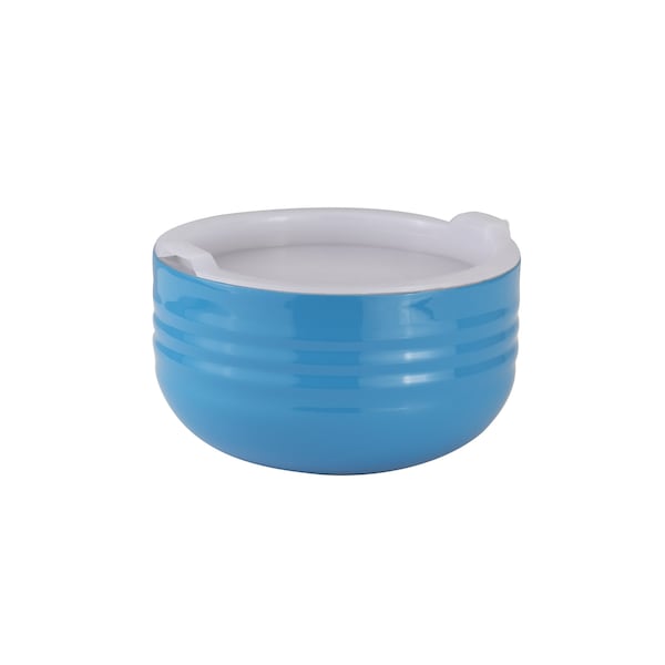 Bon Chef Cold Wave Bowl & Stacking Cover  6 3/8" Dia X 3 3/8" H  1 Qt - 9317CARIBBEANBLUE