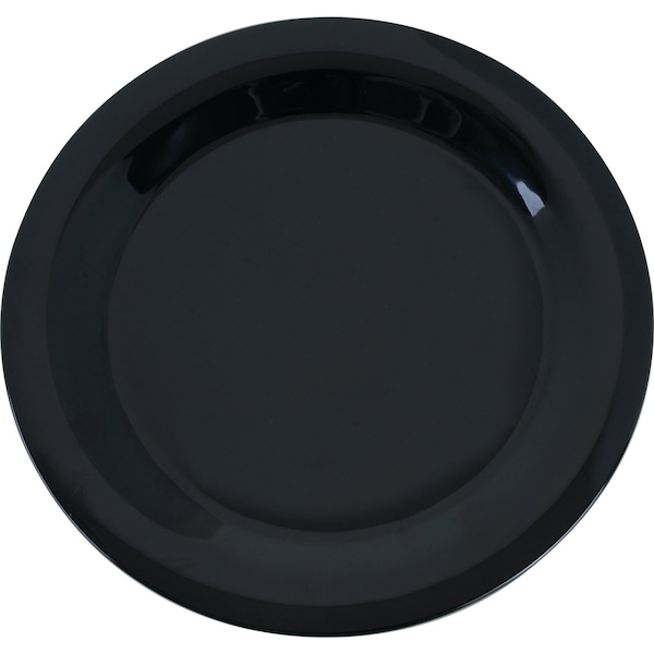 Carlisle Foodservice Narrow Rim Dinner Plate, 10.5", Blk, PK12 - 3300203