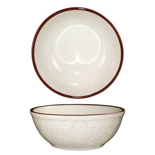 Iti Nappie Bowl, 10 oz., Ceramic Brown Speckle PK36 - GR-24