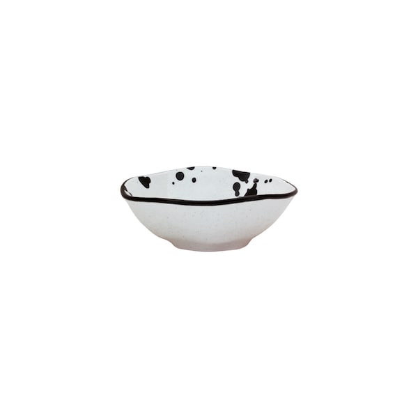 Manhattan Comfort RYO 6 Large Dinner 20.29 oz Soup Bowls in Black and White - RM08-9605