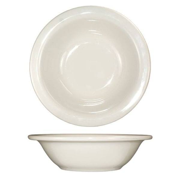 Iti Grapefruit Bowl, 10 oz., Ceramic American White PK36 - RO-10