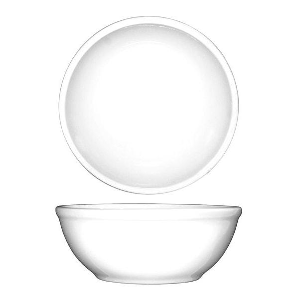 Iti Nappie Bowl, 16 oz., Ceramic European White PK36 - DO-15