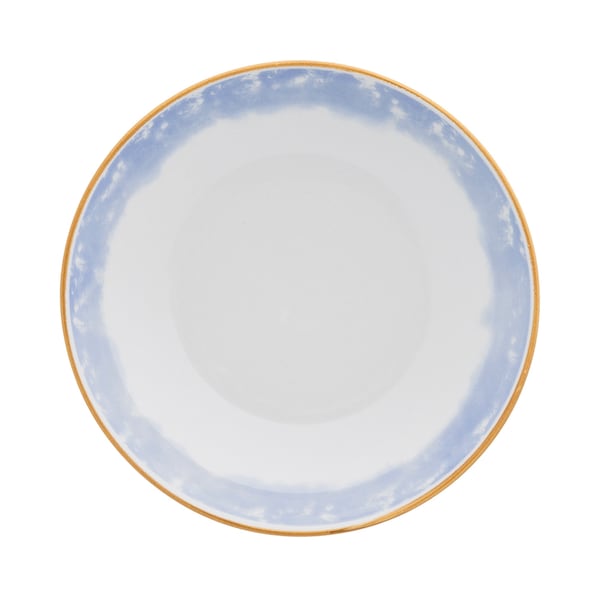 Manhattan Comfort Coup 32 Piece Dinner Set, Service for 8 in Blue and Yellow - 2-EM17-4676