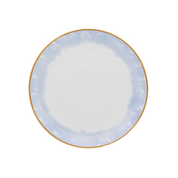Manhattan Comfort Coup 32 Piece Dinner Set, Service for 8 in Blue and Yellow - 2-EM17-4676