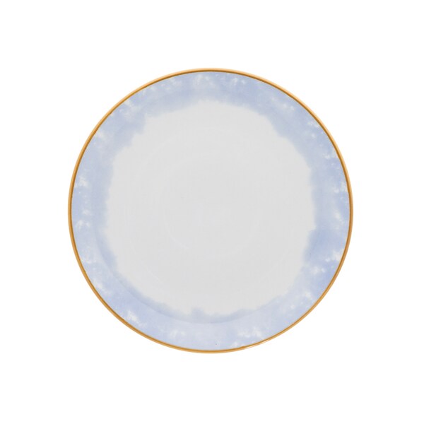 Manhattan Comfort Coup 16 Piece Dinner Set, Service for 4 in Blue and Yellow - EM17-4676
