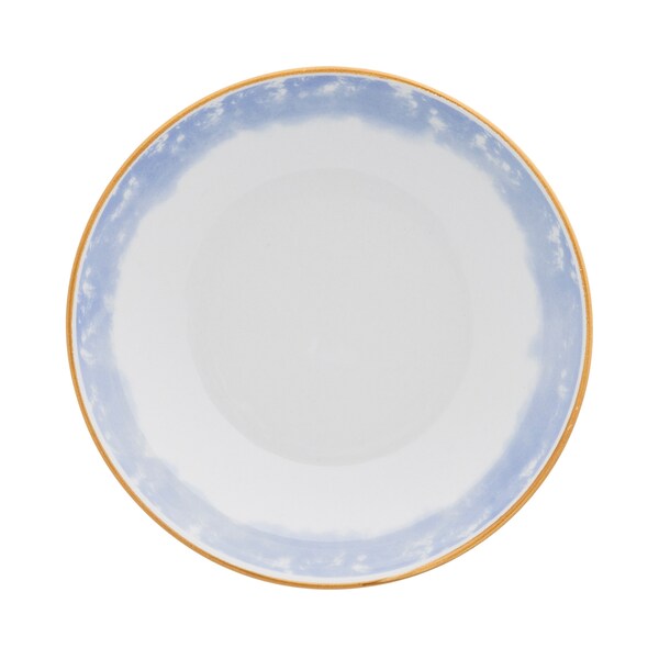 Manhattan Comfort Coup 16 Piece Dinner Set, Service for 4 in Blue and Yellow - EM17-4676