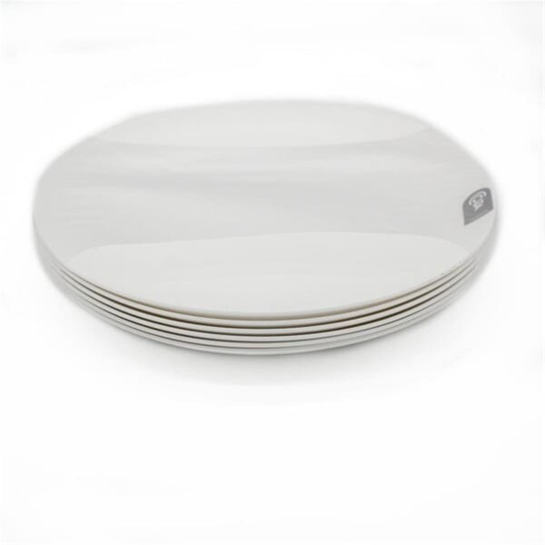 Coza 6-Pc Plastic Dish Set Only dishes 10 Inch Diameter BPA Free, White - 992404007