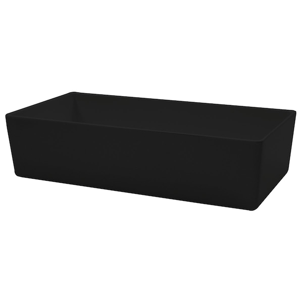 Tablecraft Staight-Sided Bowl, Mel, Nsf, Blk, 12"X6"X3" - M4027BK