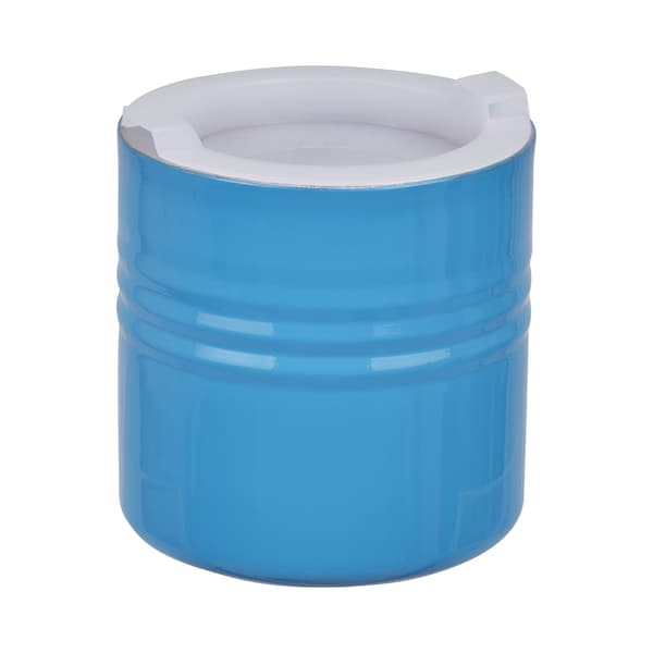 Bon Chef Cold Wave Salad Dressing Cont &Stacking Cover  5 1/8" Dia X 5" H  28 Oz - 9315CARIBBEANBLUE