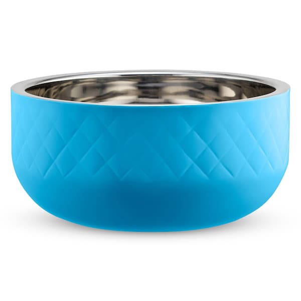 Bon Chef Diamond Coll Cold Wave Bowl Inc. Cover  13 7/8" Dia X 6 3/4" H  10 Qt 2 Oz - 9320DICARIBBEANBLUE