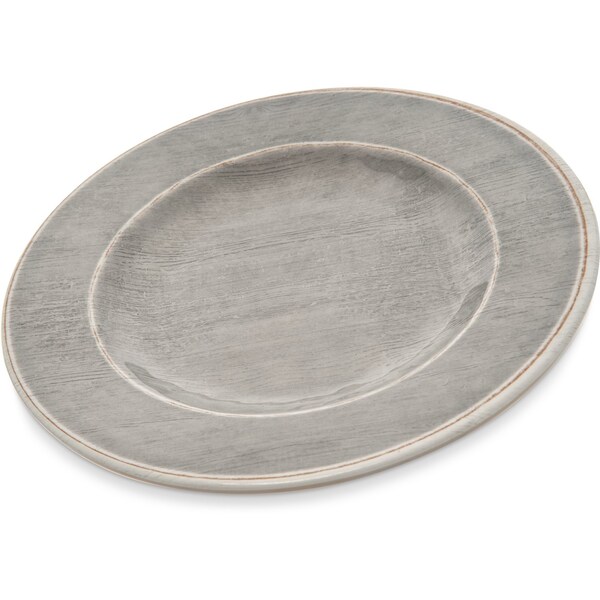 Carlisle Foodservice Melamine Salad Plate, 9", Smoke, PK12 - 6400218