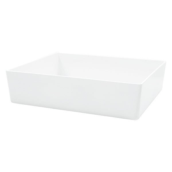Tablecraft Straight Sided Bowl, Wht, 12"X10"X3" - M4005WH