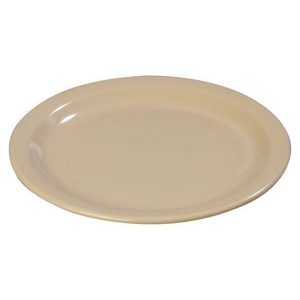 Carlisle Foodservice Dinner Plate, 10-1/4", Melamine Tan PK48 - 43500GR25