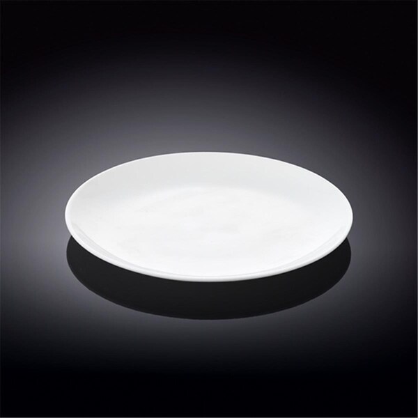 Wilmax 6 in. Rolled Rim Bread Plate, White, 96PK - WL-991011 / A