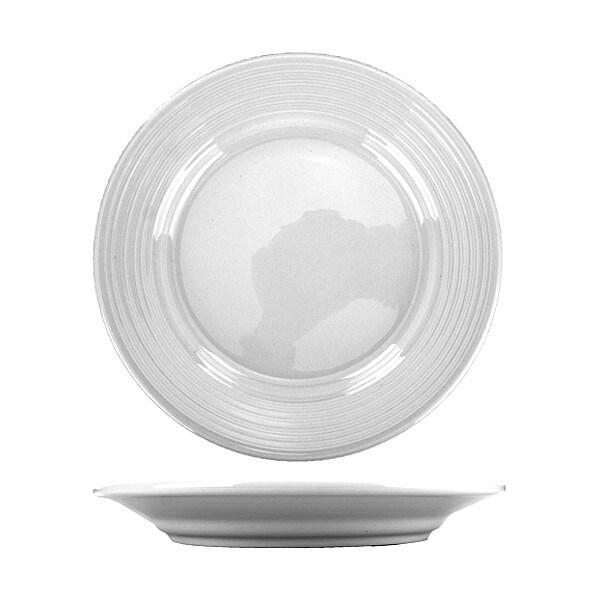 Iti Plate, 9" Dia, Bright White, PK24 - MZ-8