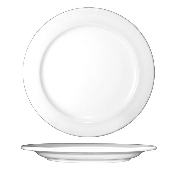Iti Plate, 6-1/4", Ceramic European White PK36 - DO-31