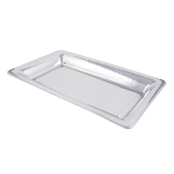 Bon Chef Cold Wave Platter Hammer Finsh   21 1/8" X 12 3/4" X 2 1/8" - 9323H