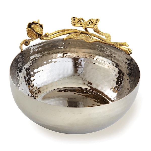 Comida 6 in. Dia. Butterfly Bowl, Gold - CO2817476