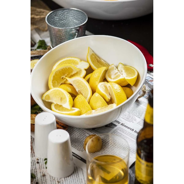 Tablecraft Sierra Melmn Rnd Lg Bowl, Mel, Nsf, 12.5" - M4092WH
