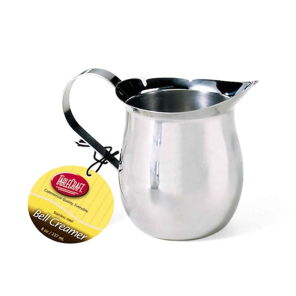Tablecraft Economy Bell Creamer, SS, 8OZ, Mirror - 2308