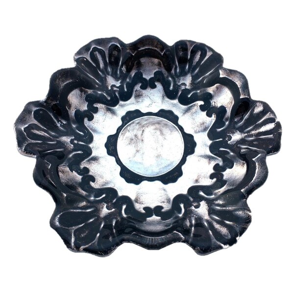 Standalone Lace 6.5 in. Black Silver Plate, 4PK - ST486957