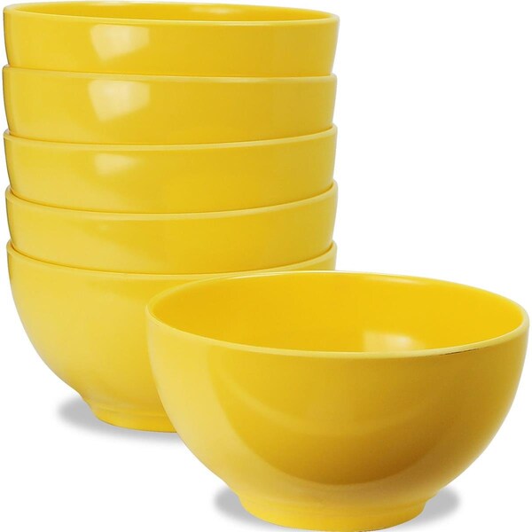 Reston Lloyd Lemon - Melamine Dinner bowl Set -6-bowls - 73201SET