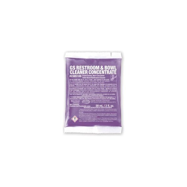 Stearns Packaging Stearns GS Restroom & Bowl Cleaner Concentrate - 2 oz Packs, 72 Packs/Case - 2385108 - 2385108