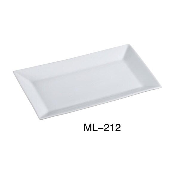 Cocinando Porcelain Rectangular Plate, Super White - 12 x 8 in., 12PK - CO4252457