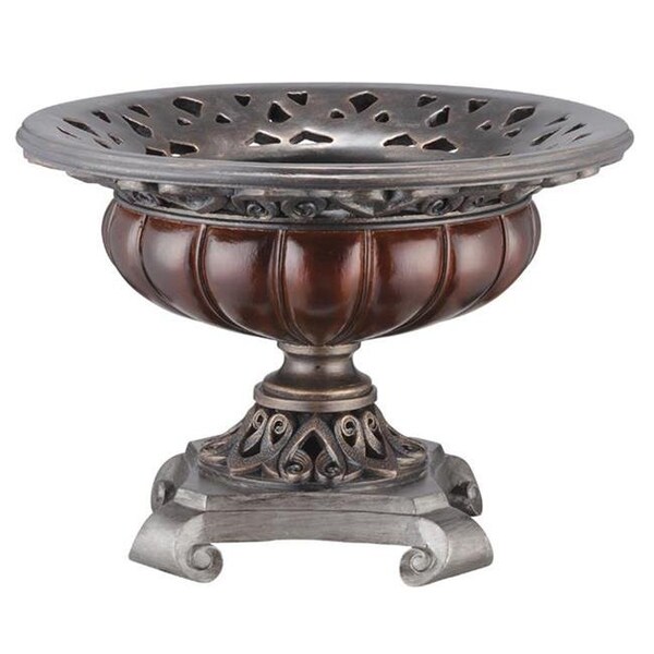 Ore Furniture Ore Furniture K-4190B 12 in. Roman Bronze Collection Decorative Bowl - K-4190B