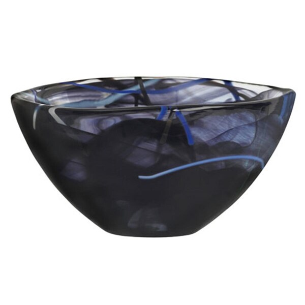Kosta Boda 6.25 in. Contrast Bowl - Black - 7050510