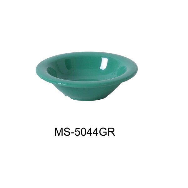 Yanco 4.75 in. 4.5 oz Mile Stone Salad Bowl - Melamine, Green, 48PK - MS-5044GR