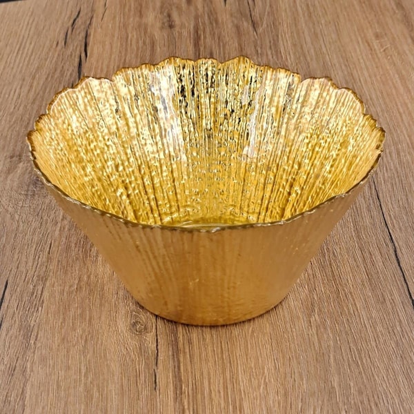 Pisos 6 in. Coral Side Bowl, Gold - PI3182498