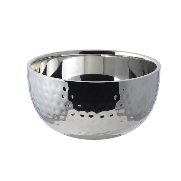 Bon Chef Double Wall Bowl W/Hammer Finish 9-3/8" X 5"  3 Qt. - 61260