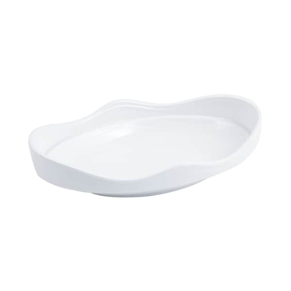 Bon Chef Euro Round Bowl 1Qt 16Oz 12"L X 8"W X 2 1/2"Deep - 53206WHITE