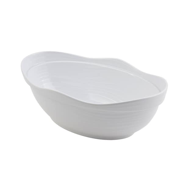 Bon Chef Euro Round Bowl 11Qts. 18"L X 11"W X 6"Deep - 53201WHITE