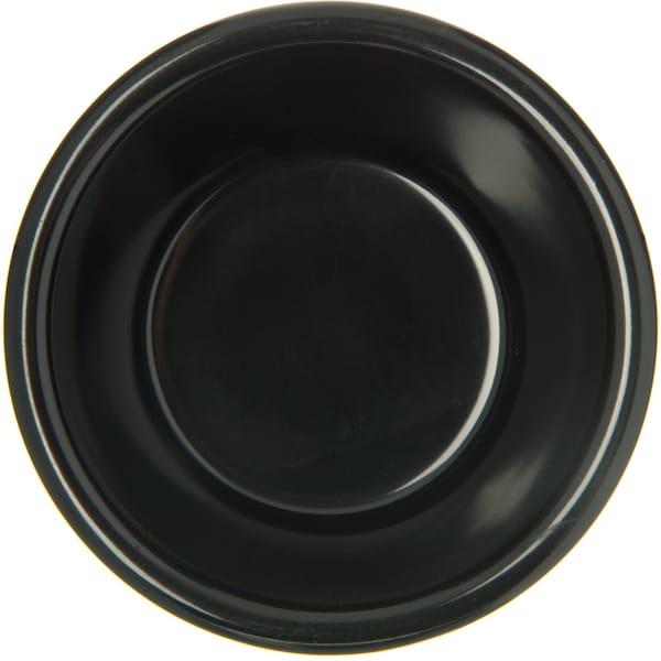 Carlisle Foodservice Melamine Fluted Bowl Ramekin, 4 oz, Black - S29103