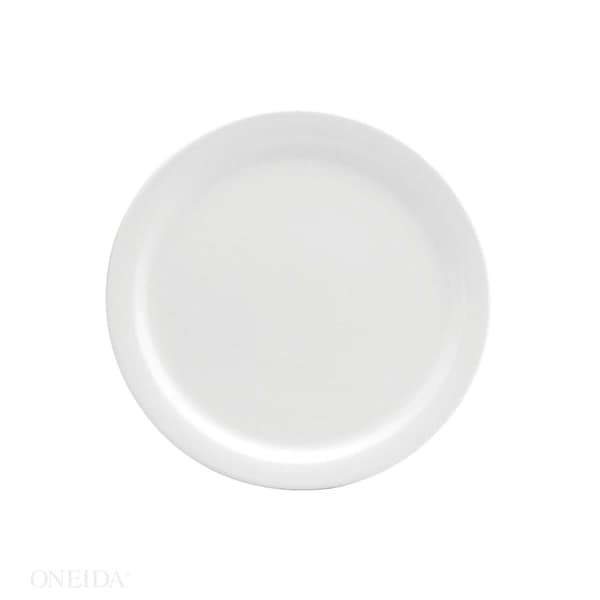 Oneida Oneida 9" Narrow Rim Cream White Narrow Rim Plate, PK24 - F9000000139