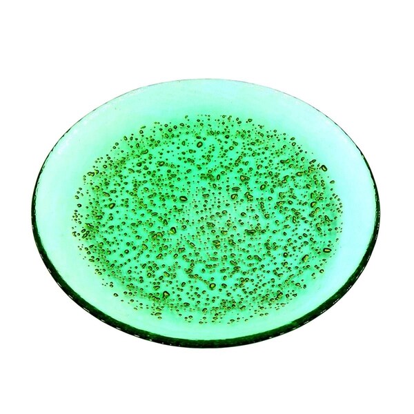Red Pomegranate Collection 8.5 in. Isla Salad Plates, Emerald & Gold - Set of 4 - 4961-6