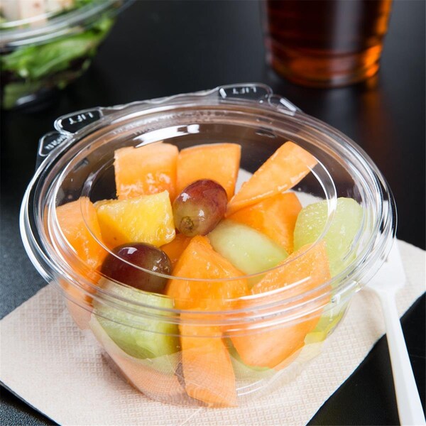 First Floor Designs 16 oz Bowl with Flat Lid - Clear - FI1880578