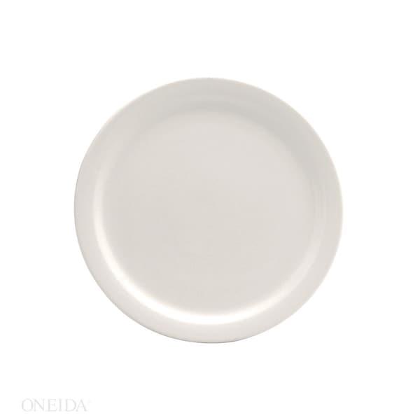 Oneida Oneida 5.5" Buffalo Cream White Narrow Rim Plate, PK36 - F9000000111